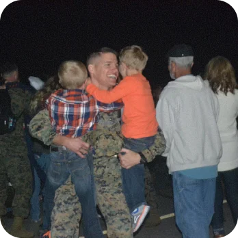 Marine greeting family