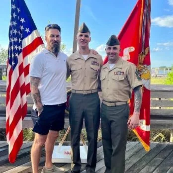 Marine family portrait